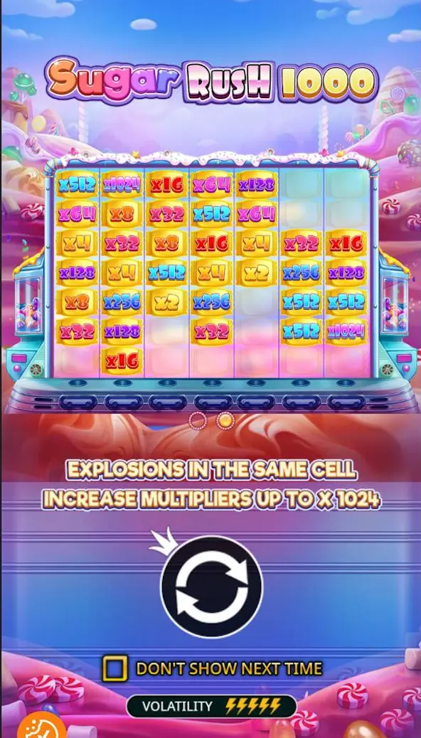 Sugar Rush 1000 11 mobile Bildschirme