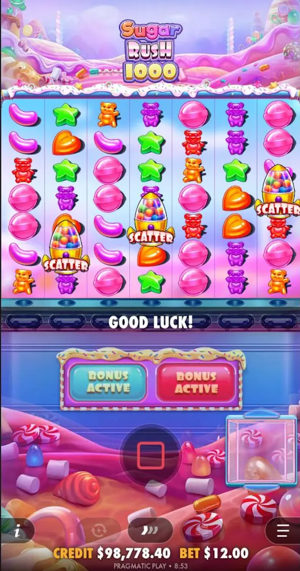 Sugar Rush 1000 2 mobile Bildschirme